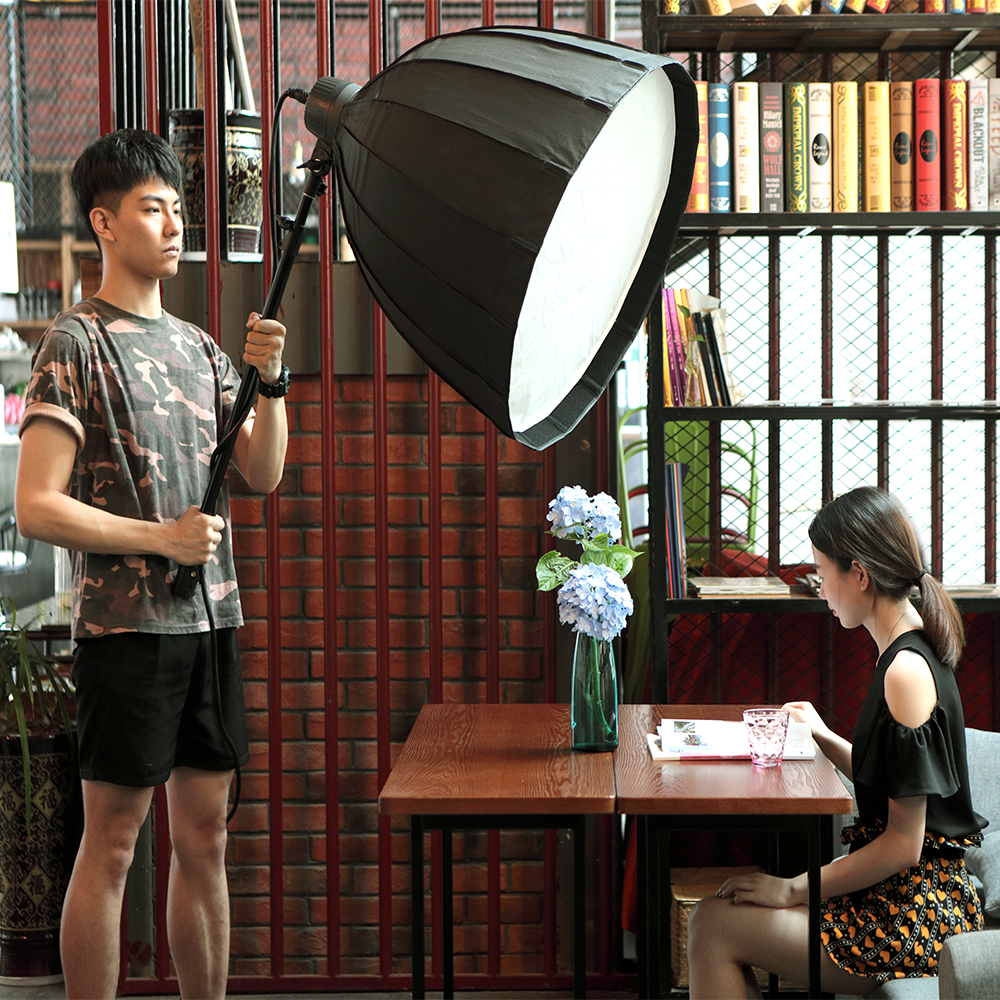 The use of photographic softbox